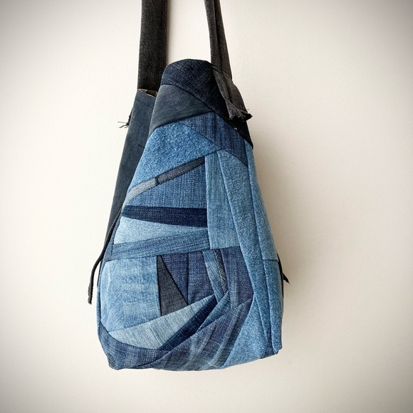 joodito Handbags - joodito origami cocoon sling crossbody tote handbag bag japanese boro patchwork